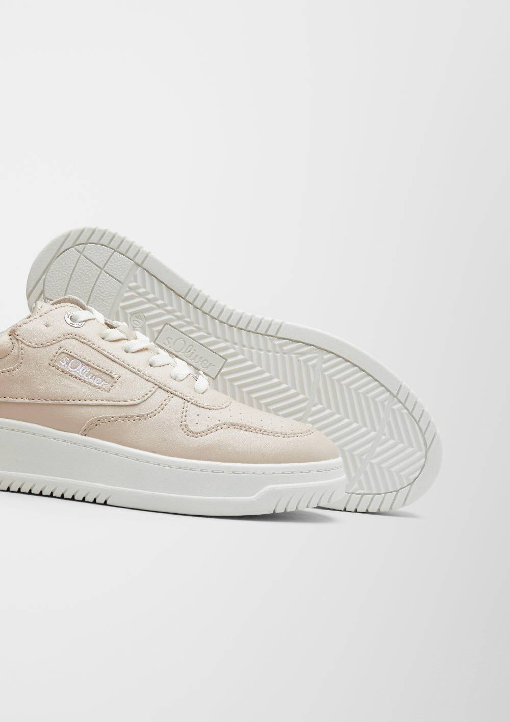 S.Oliver Kunstleder-Sneaker Mit Plateau