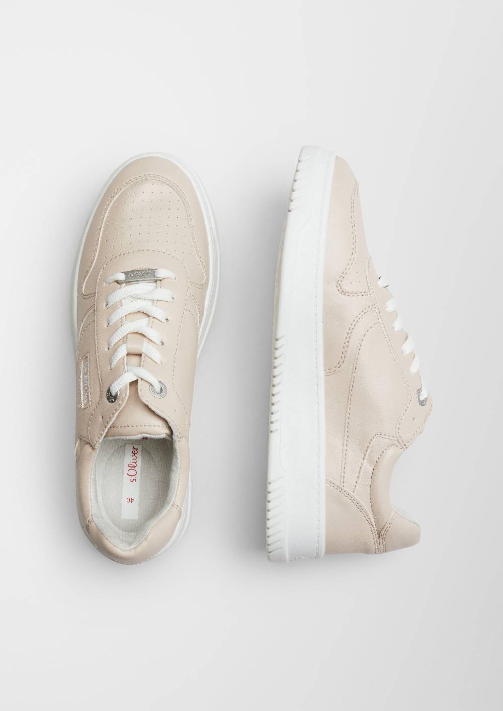 S.Oliver Kunstleder-Sneaker Mit Plateau