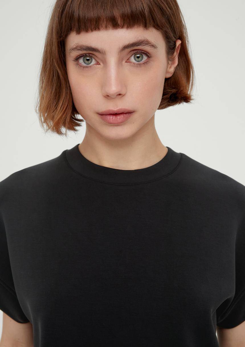 S.Oliver Kurzarm-Sweatshirt Aus Scuba