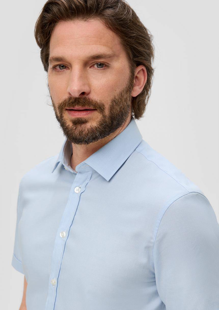 S.Oliver Kurzarmhemd Aus Baumwolle