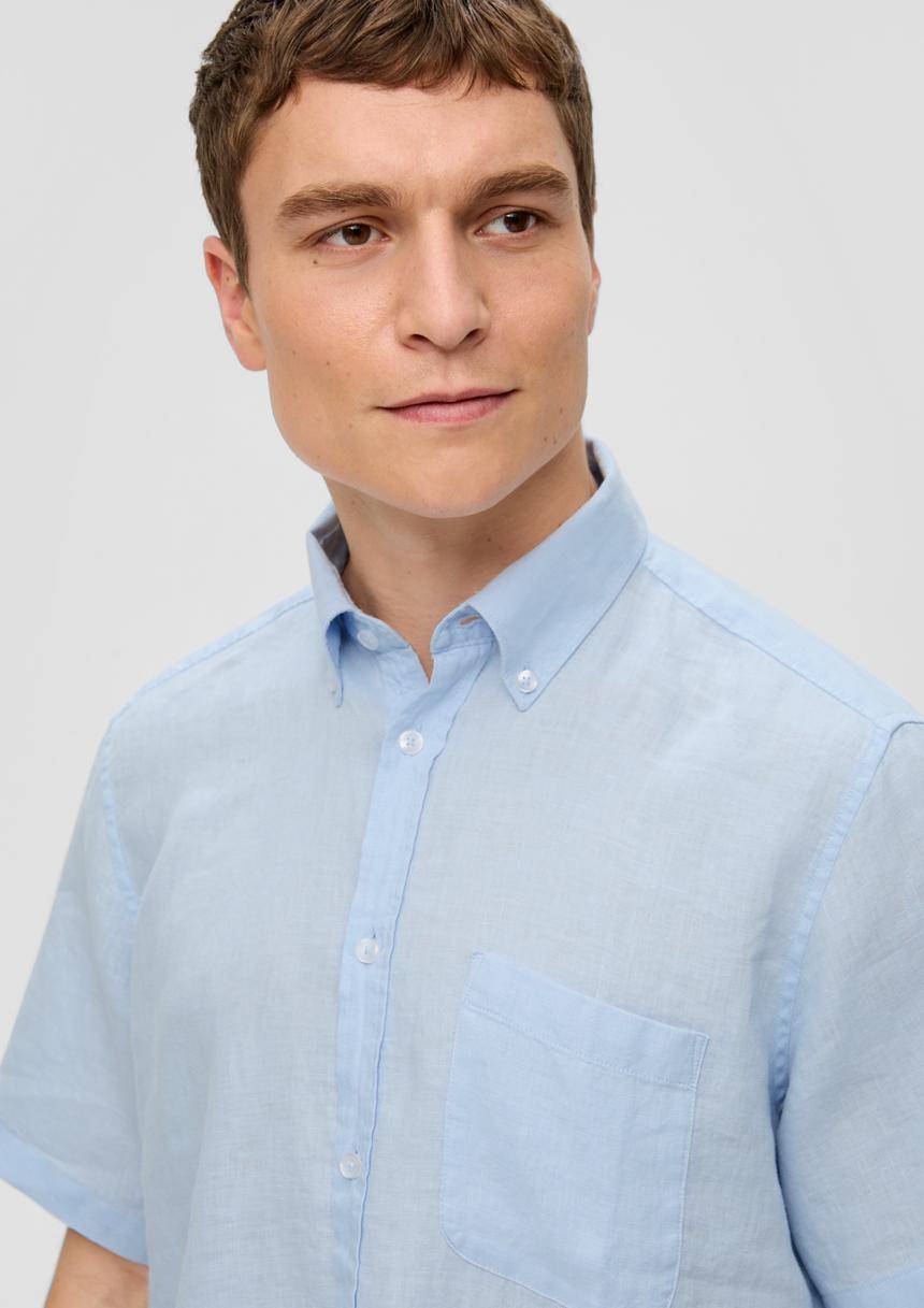 S.Oliver Kurzarmhemd Aus Leinen