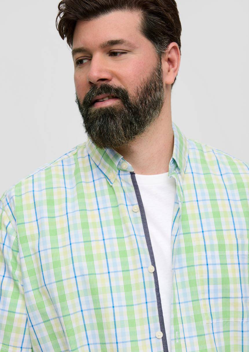 S.Oliver Kurzarmhemd Aus Lyocellmix