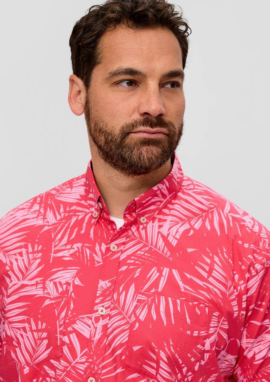 S.Oliver Kurzarmhemd Im Slim-Fit