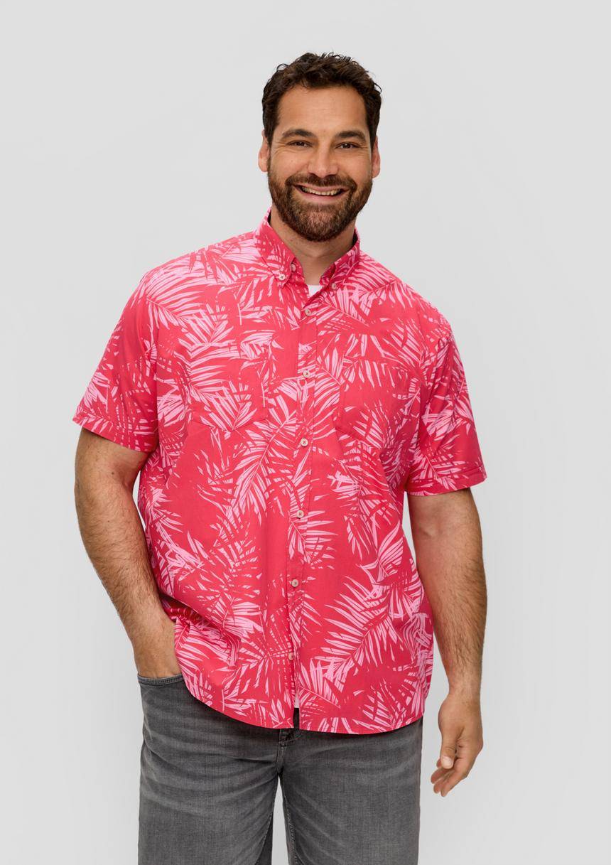 S.Oliver Kurzarmhemd im Slim-Fit