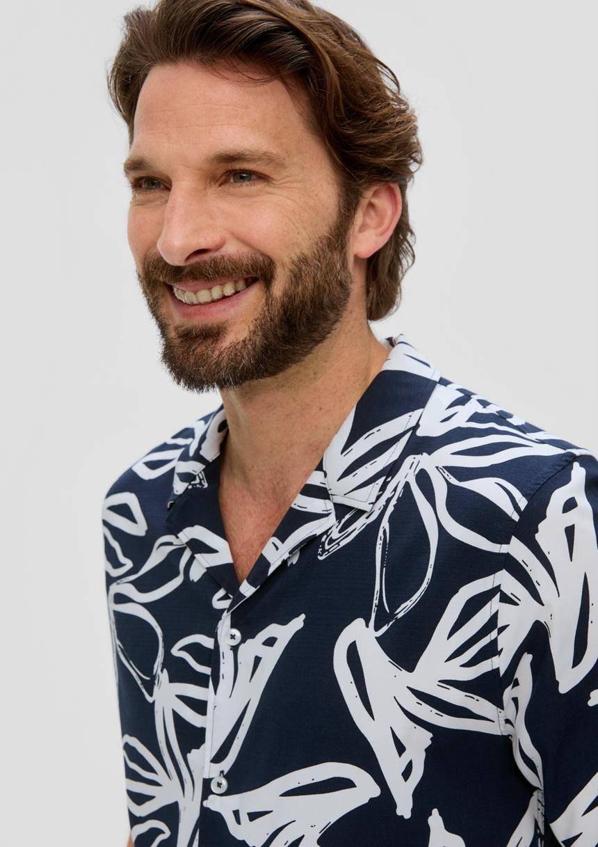 S.Oliver Kurzarmhemd Mit All-over-Print