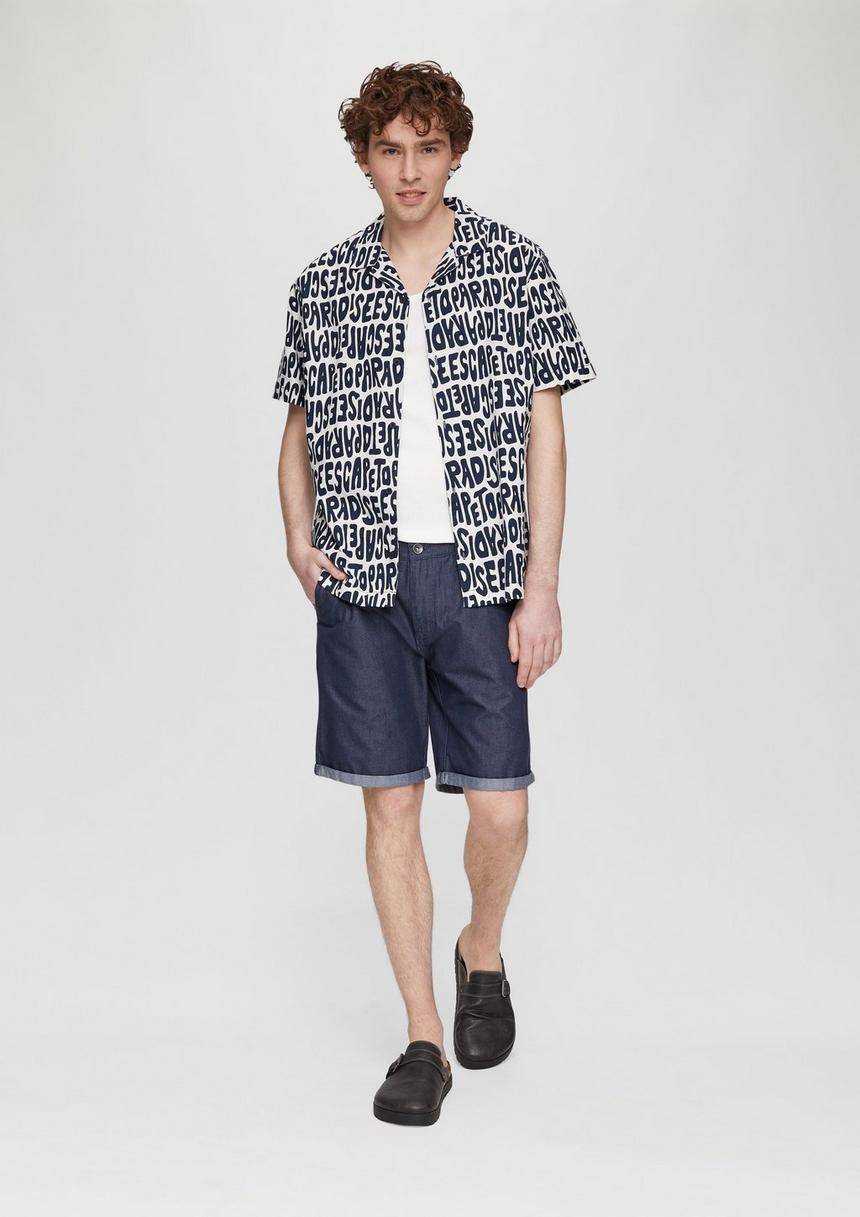 S.Oliver Kurzarmhemd Mit All-over-Print