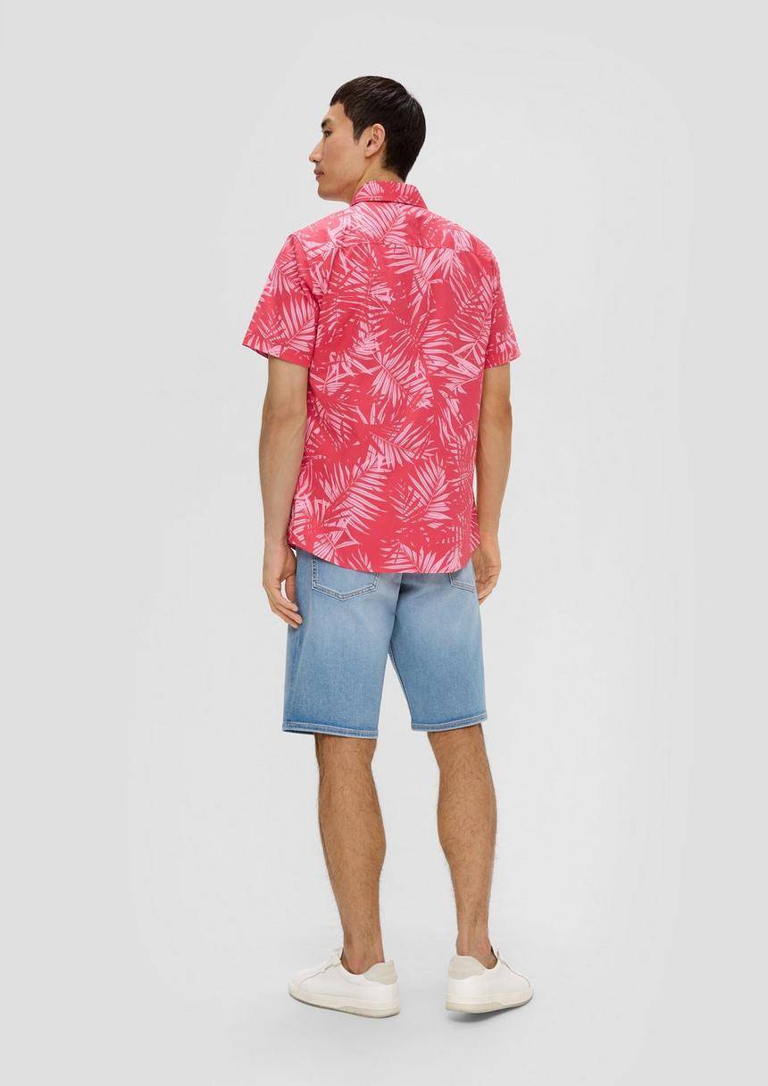 S.Oliver Kurzarmhemd Mit Button-Down-Kragen
