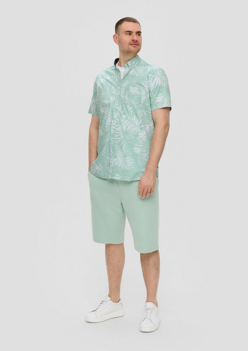 S.Oliver Kurzarmhemd Mit Button-Down-Kragen