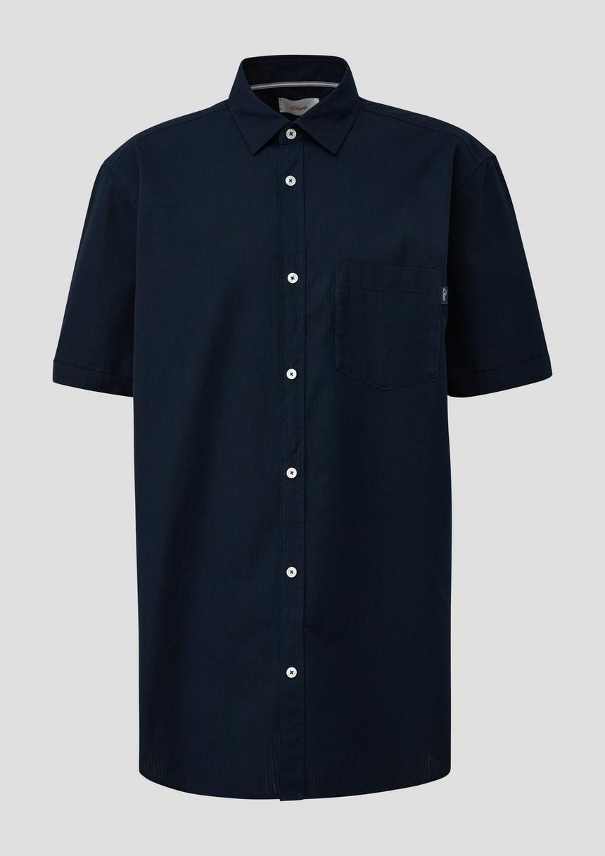 S.Oliver Kurzarmhemd Mit Button-Down-Kragen