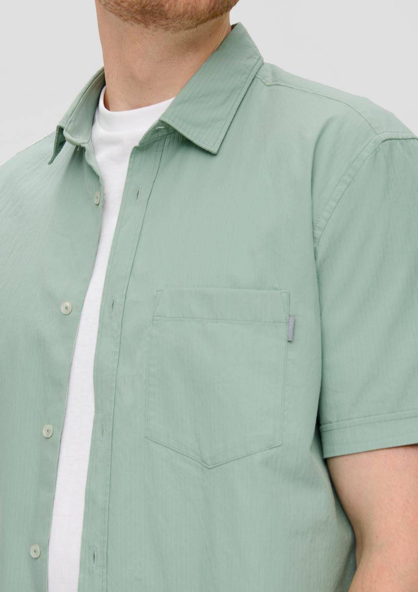 S.Oliver Kurzarmhemd Mit Button-Down-Kragen