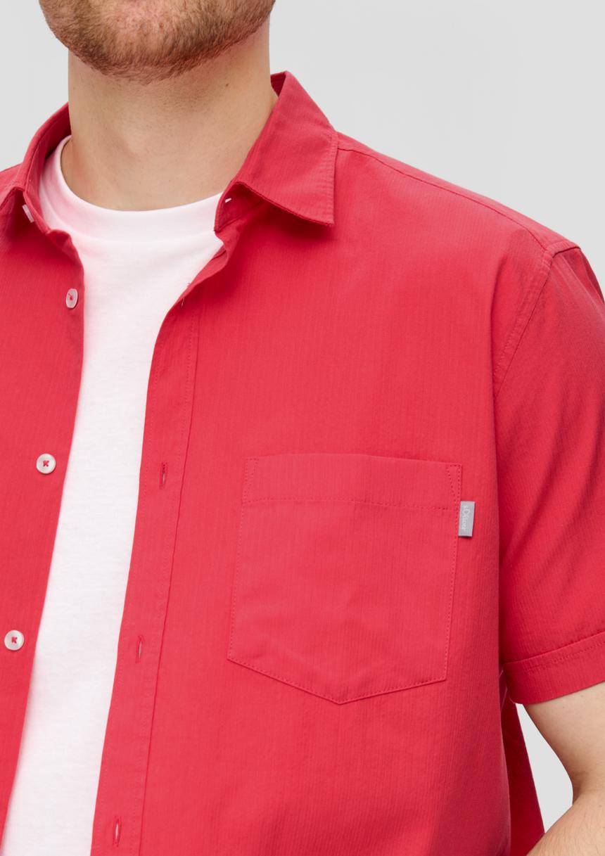 S.Oliver Kurzarmhemd Mit Button-Down-Kragen