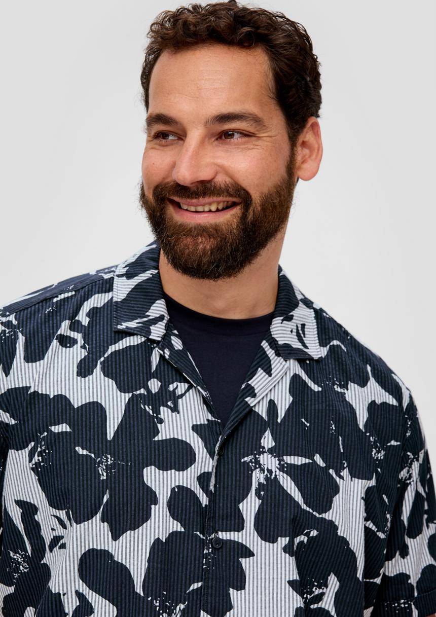 S.Oliver Kurzarmhemd Mit Reverskragen