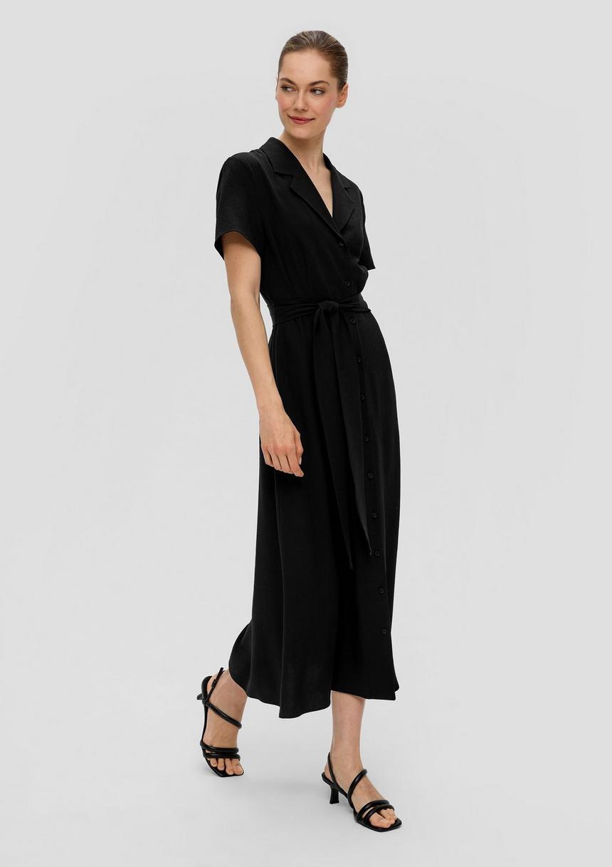 S.Oliver Kurzarmkleid Mit Bindeband