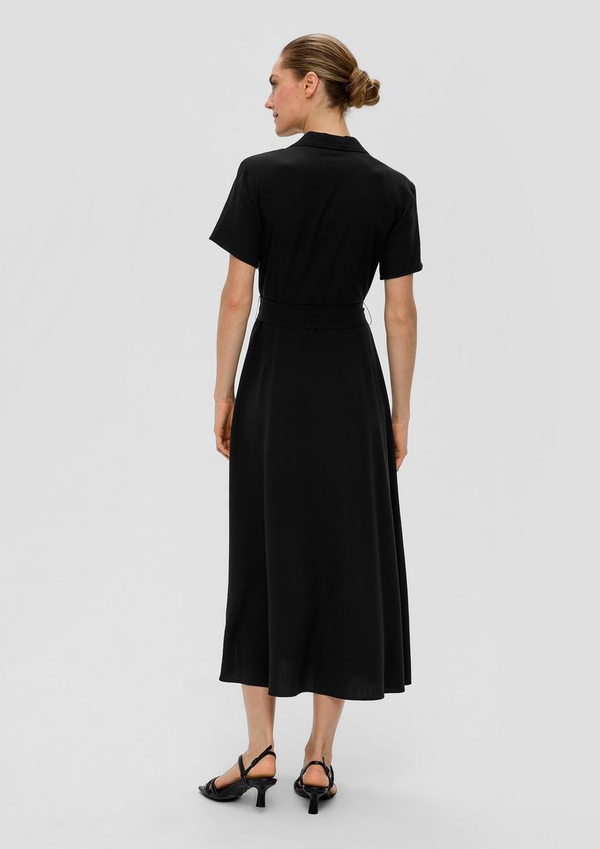 S.Oliver Kurzarmkleid Mit Bindeband