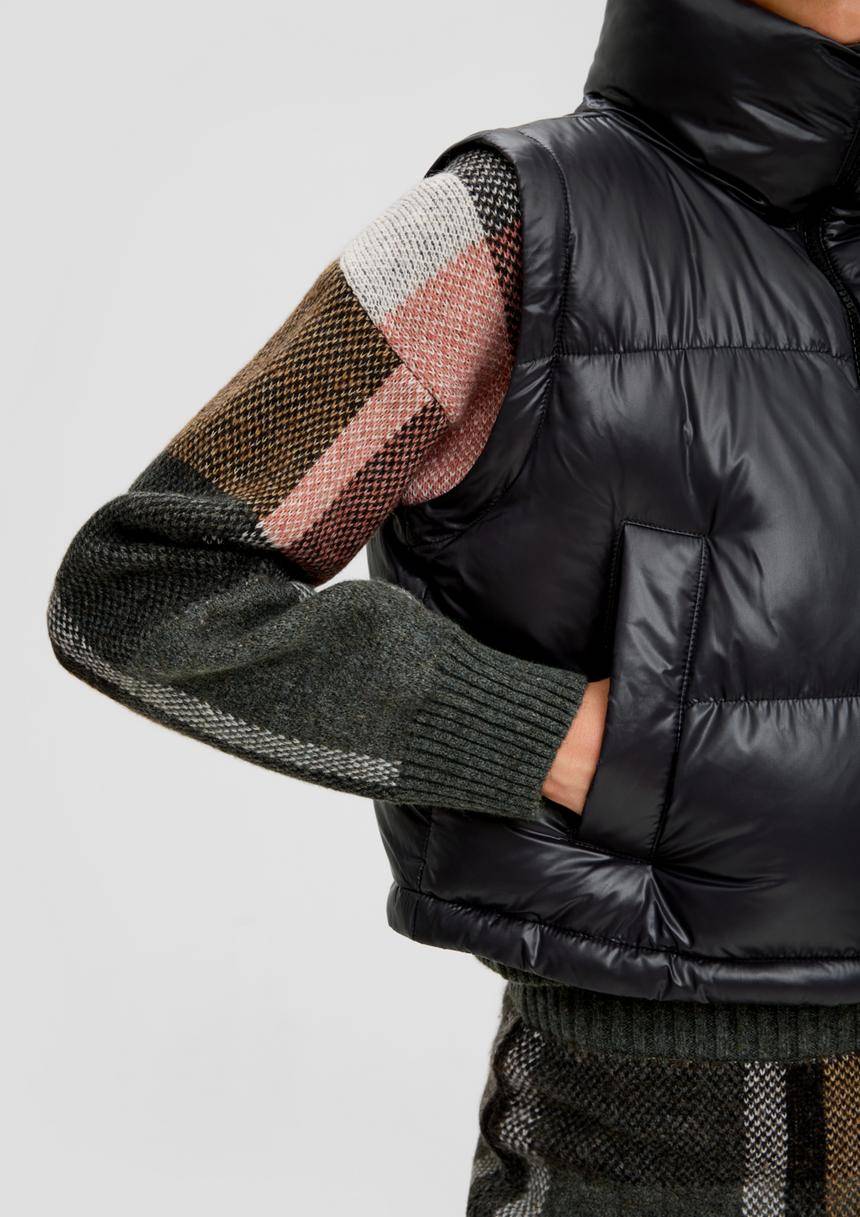S.Oliver Kurze Pufferjacke Mit Abnehmbaren Ärmeln