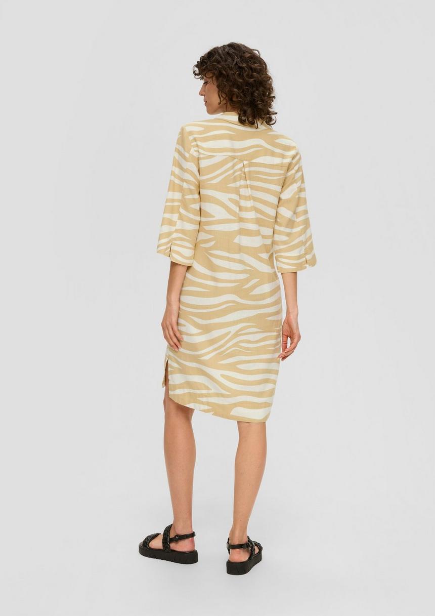 S.Oliver Kurzes Leinenkleid