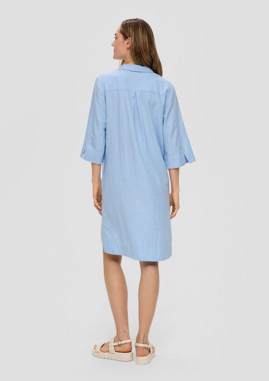 S.Oliver Kurzes Leinenkleid