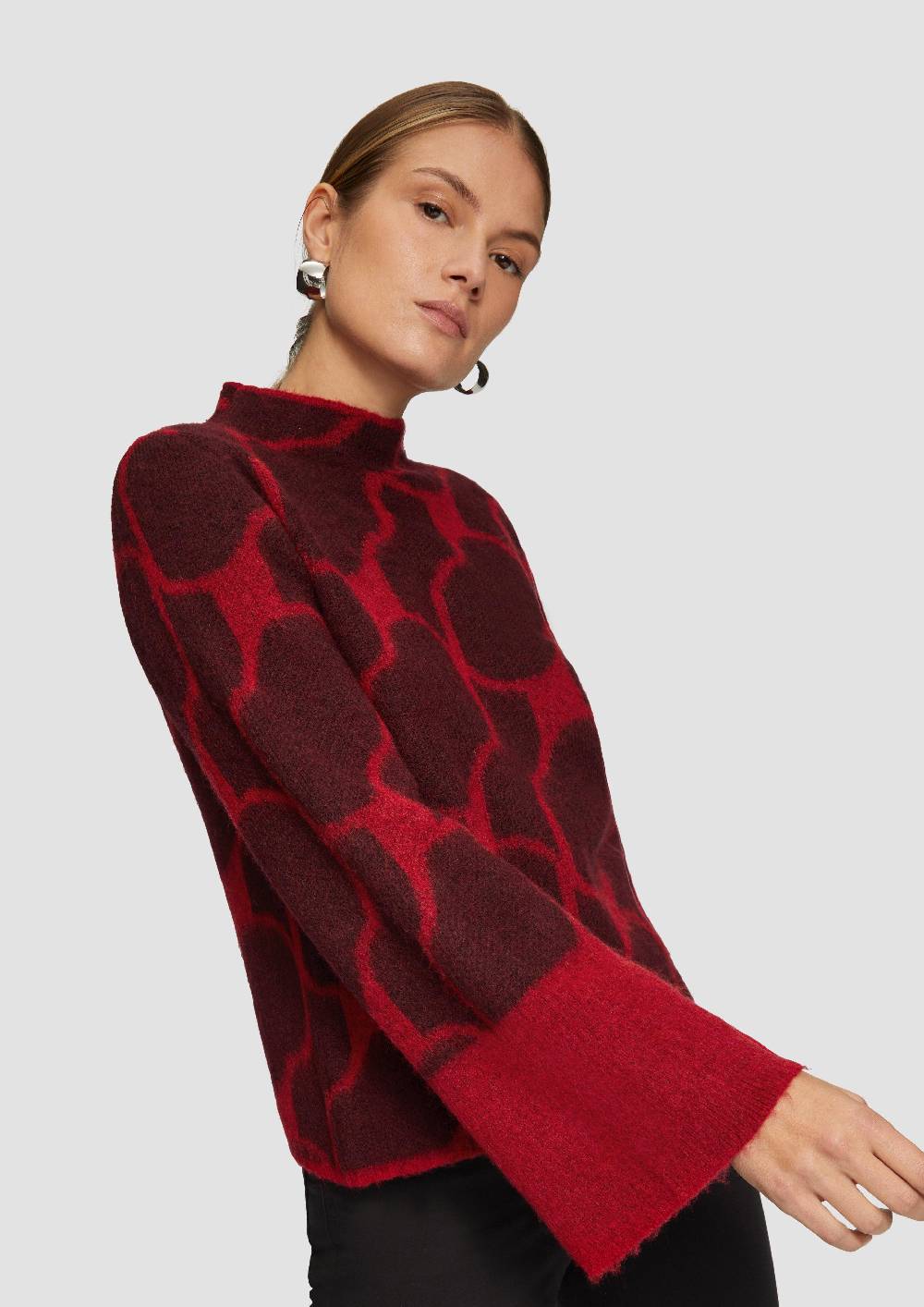 S.Oliver Kuscheliger Pullover Mit Jacquard-Muster