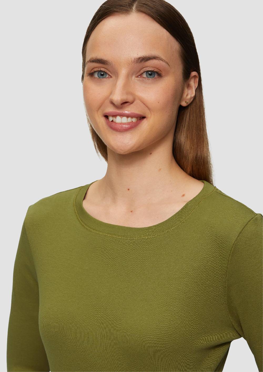 S.Oliver Langarm-Shirt Im Slim Fit