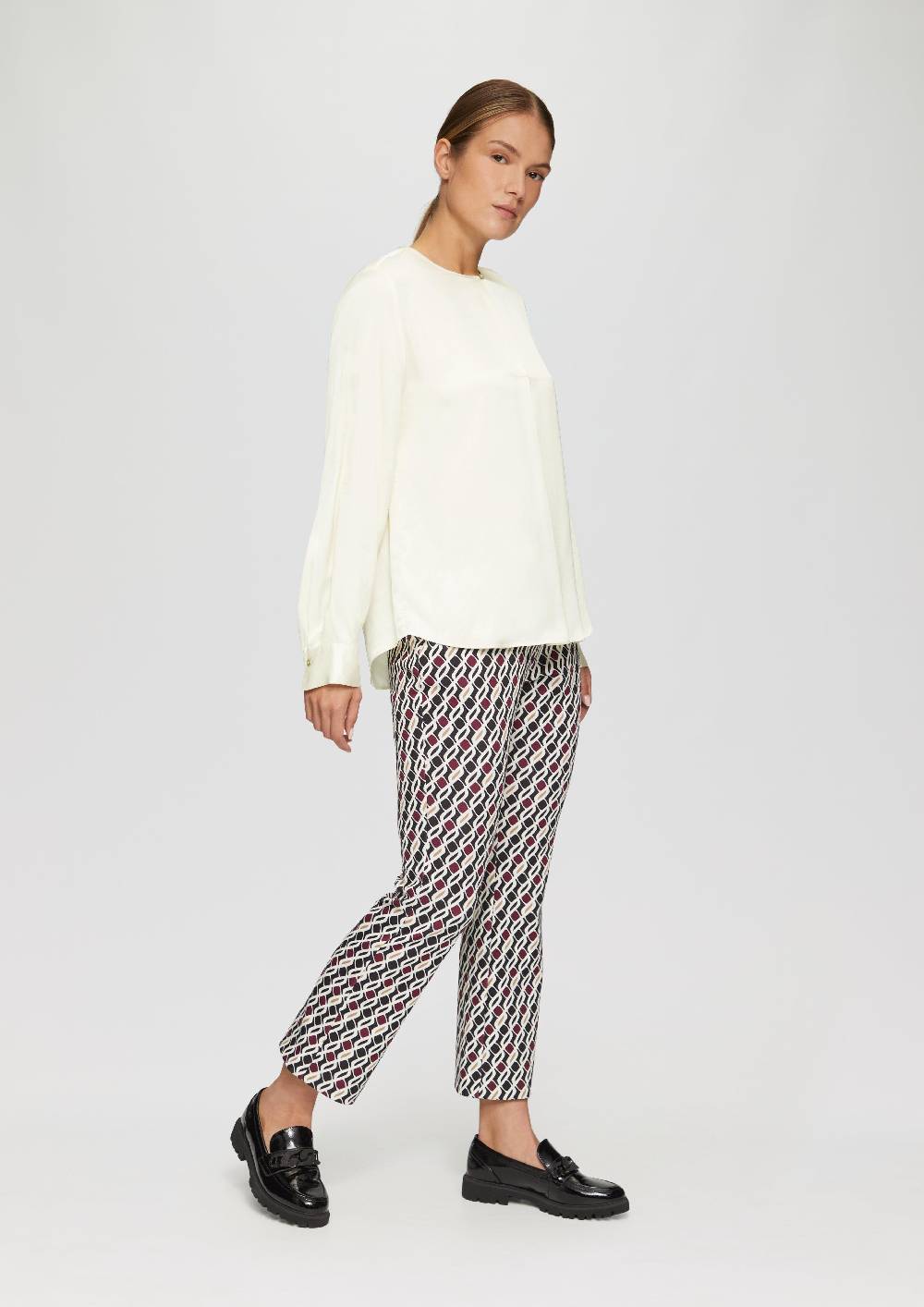 S.Oliver Langarmbluse Aus Satin