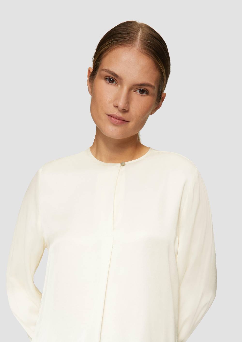 S.Oliver Langarmbluse Aus Satin