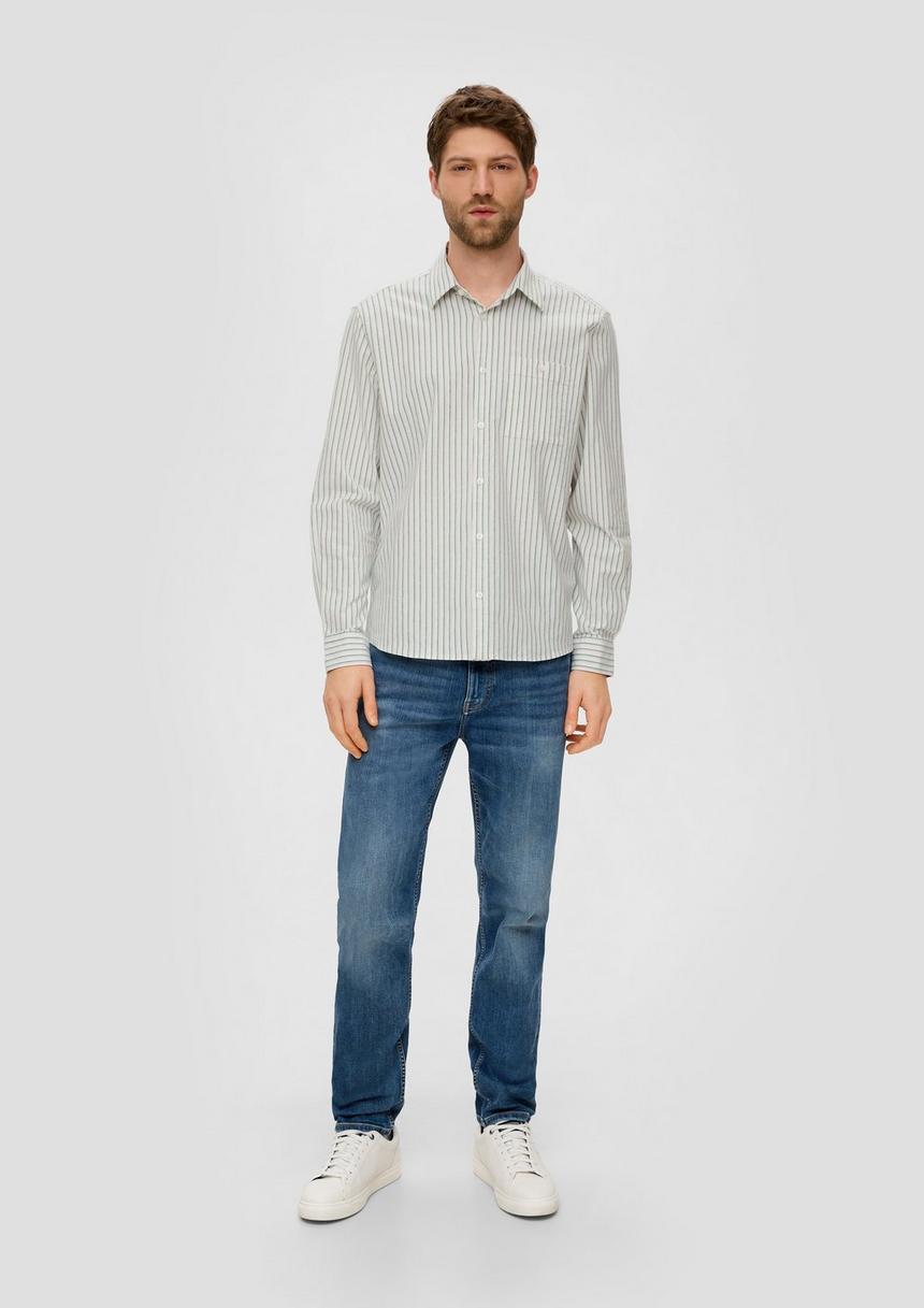 S.Oliver Langarmhemd Mit Under-Button-down-Kragen