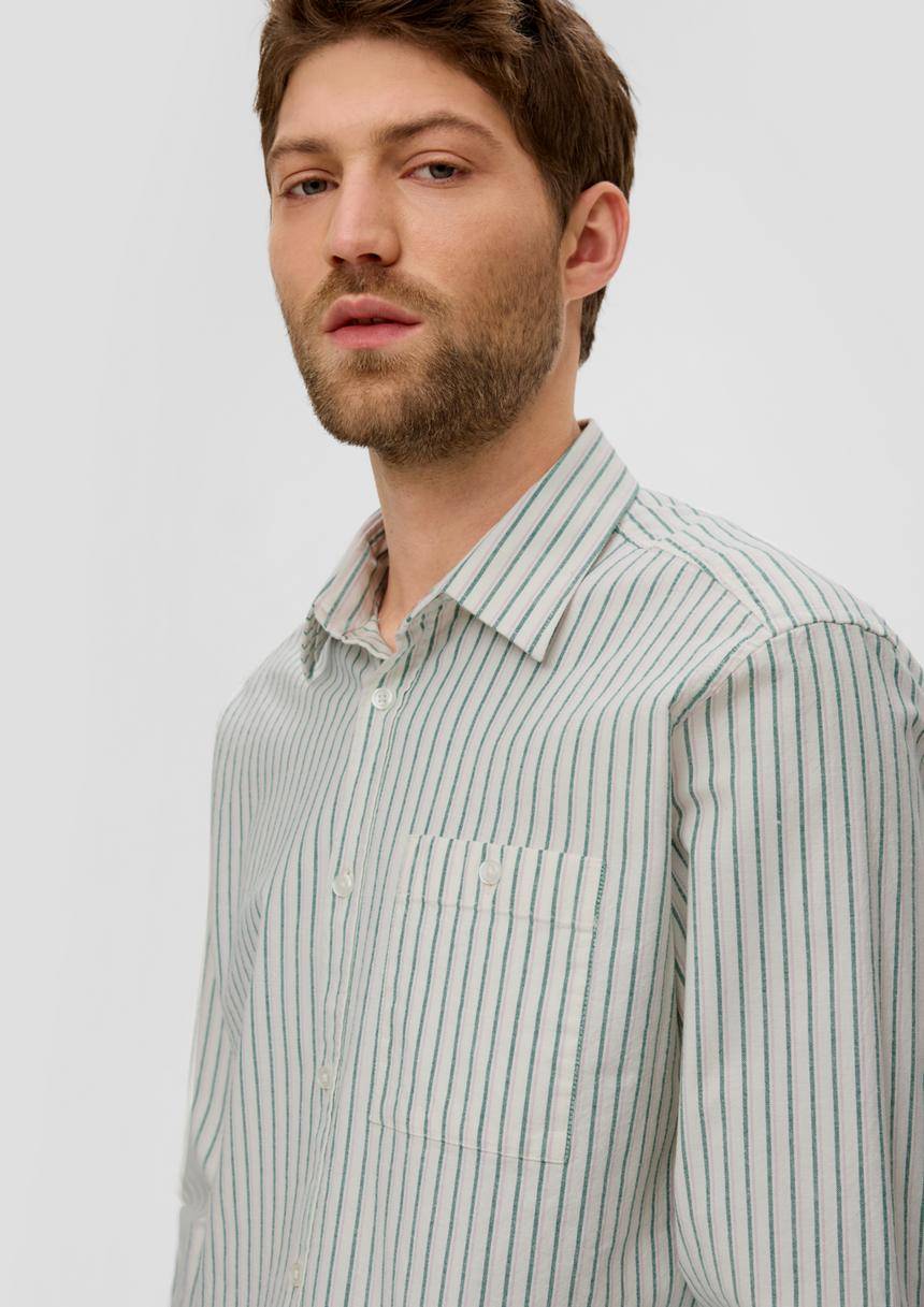 S.Oliver Langarmhemd Mit Under-Button-down-Kragen