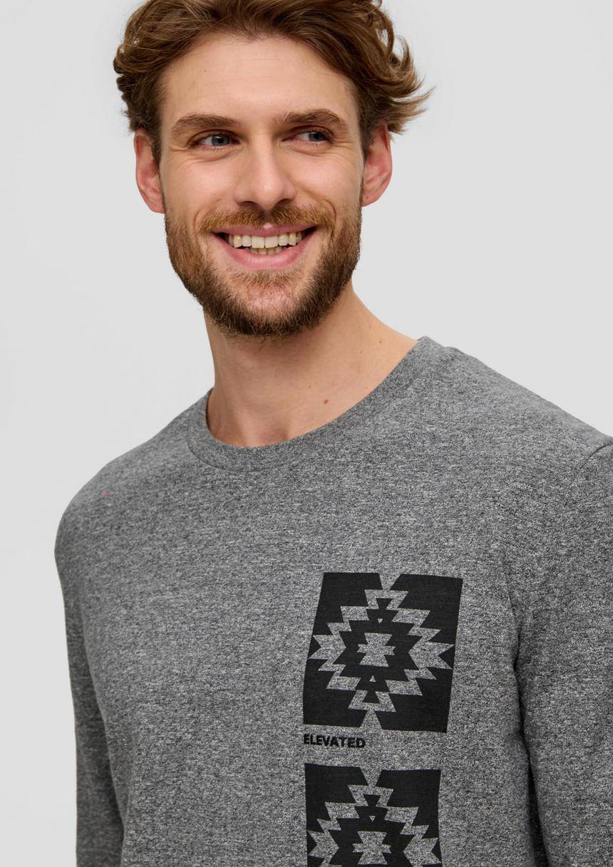 S.Oliver Langarmshirt Mit Frontprint