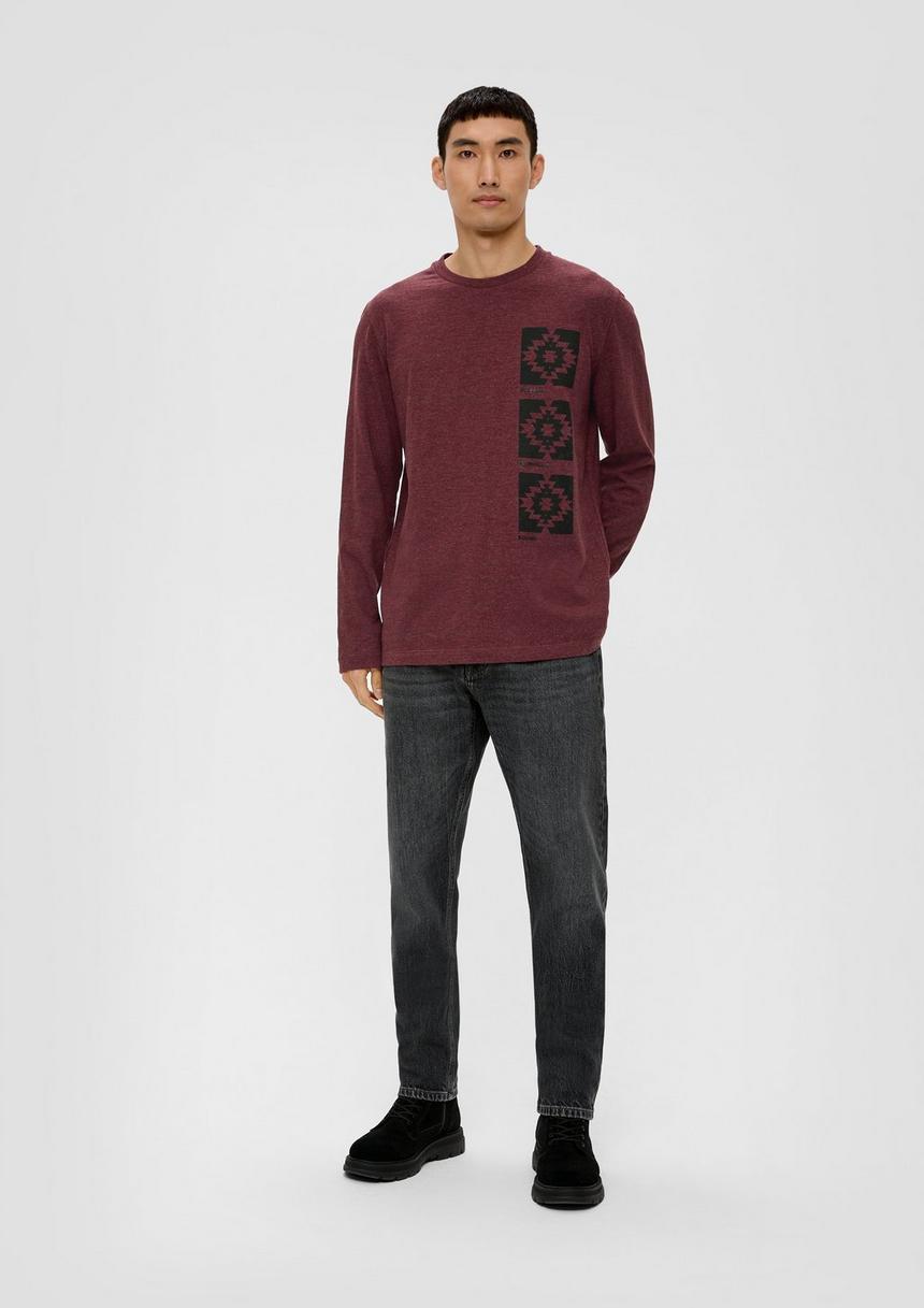 S.Oliver Langarmshirt Mit Frontprint