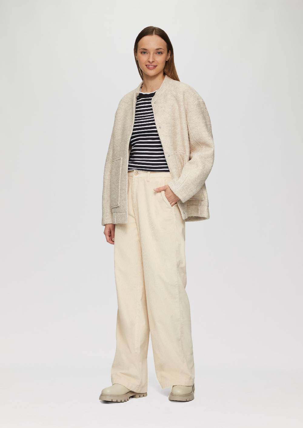 S.Oliver Langarmshirt Mit Muschelkante