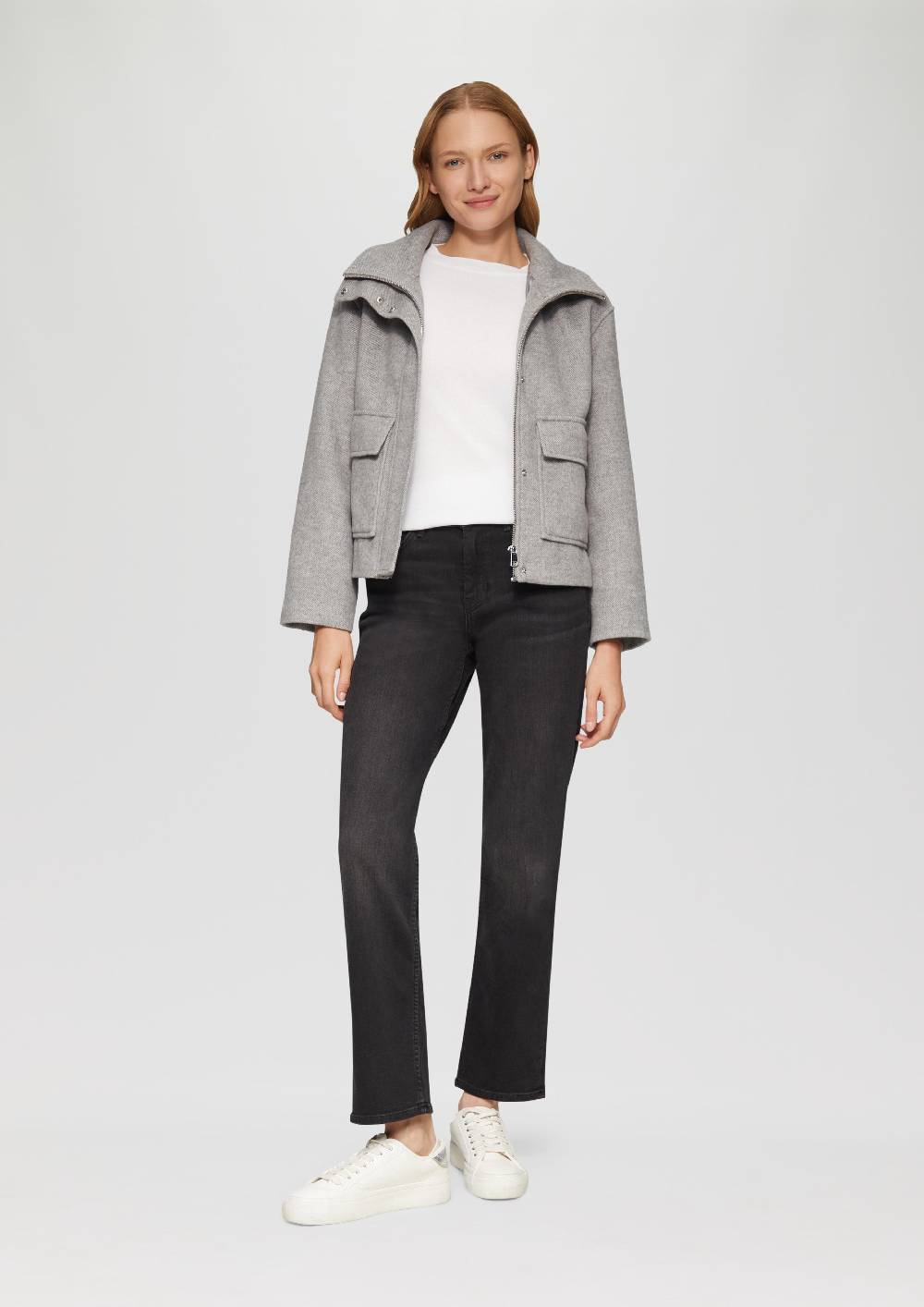 S.Oliver Langarmshirt Mit Muschelkante