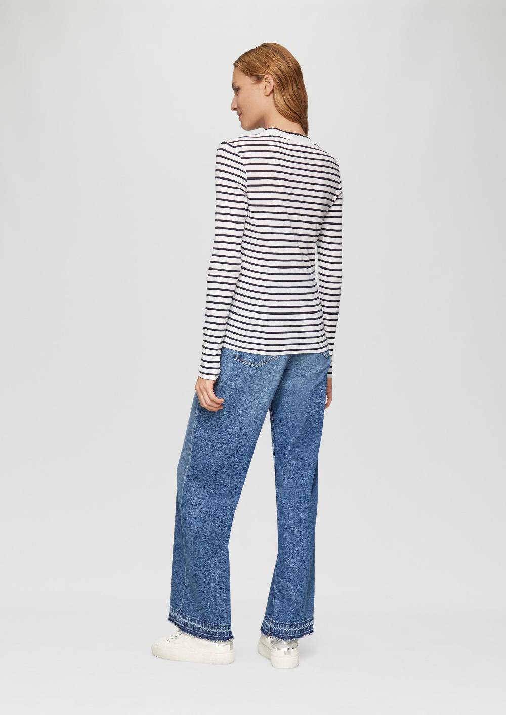 S.Oliver Langarmshirt Mit Muschelkante