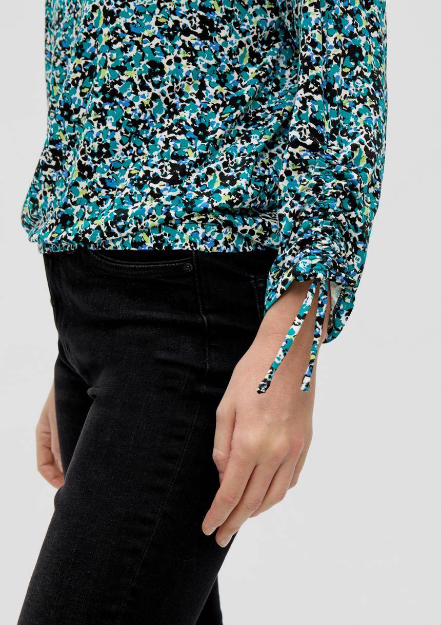 S.Oliver Langarmshirt Mit Raffung An Den Ärmeln