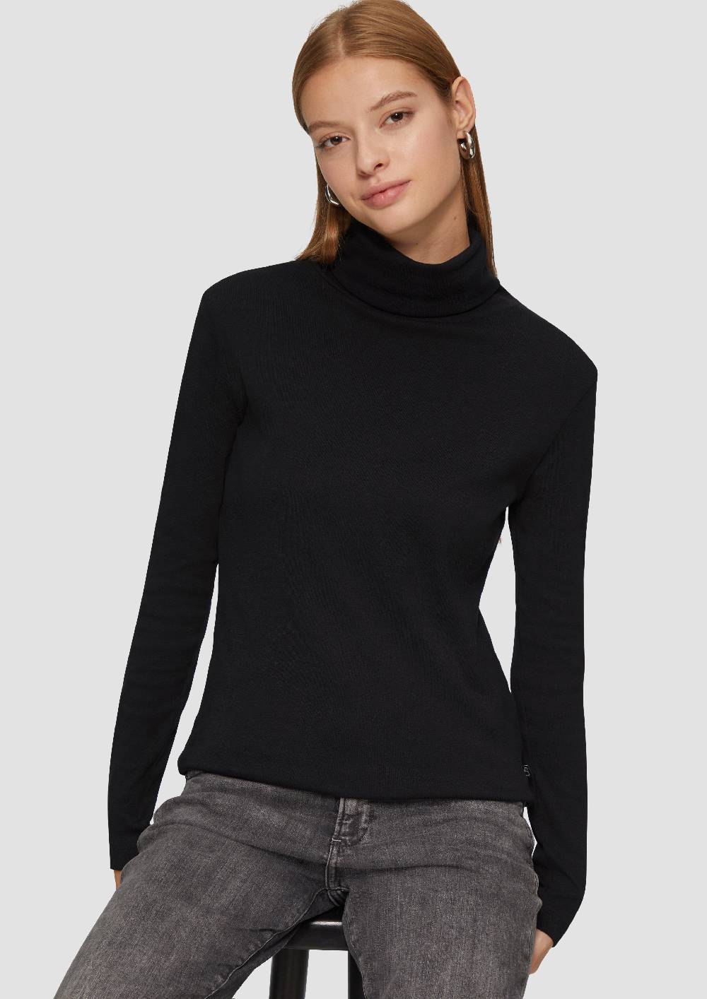 S.Oliver Langarmshirt Mit Rollkragen