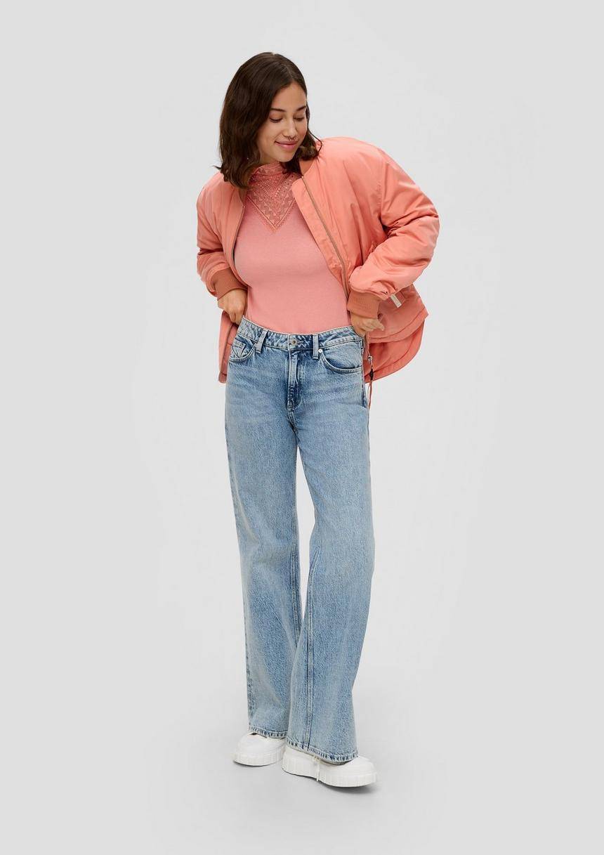 S.Oliver Langarmshirt Mit Spitzen-Detail
