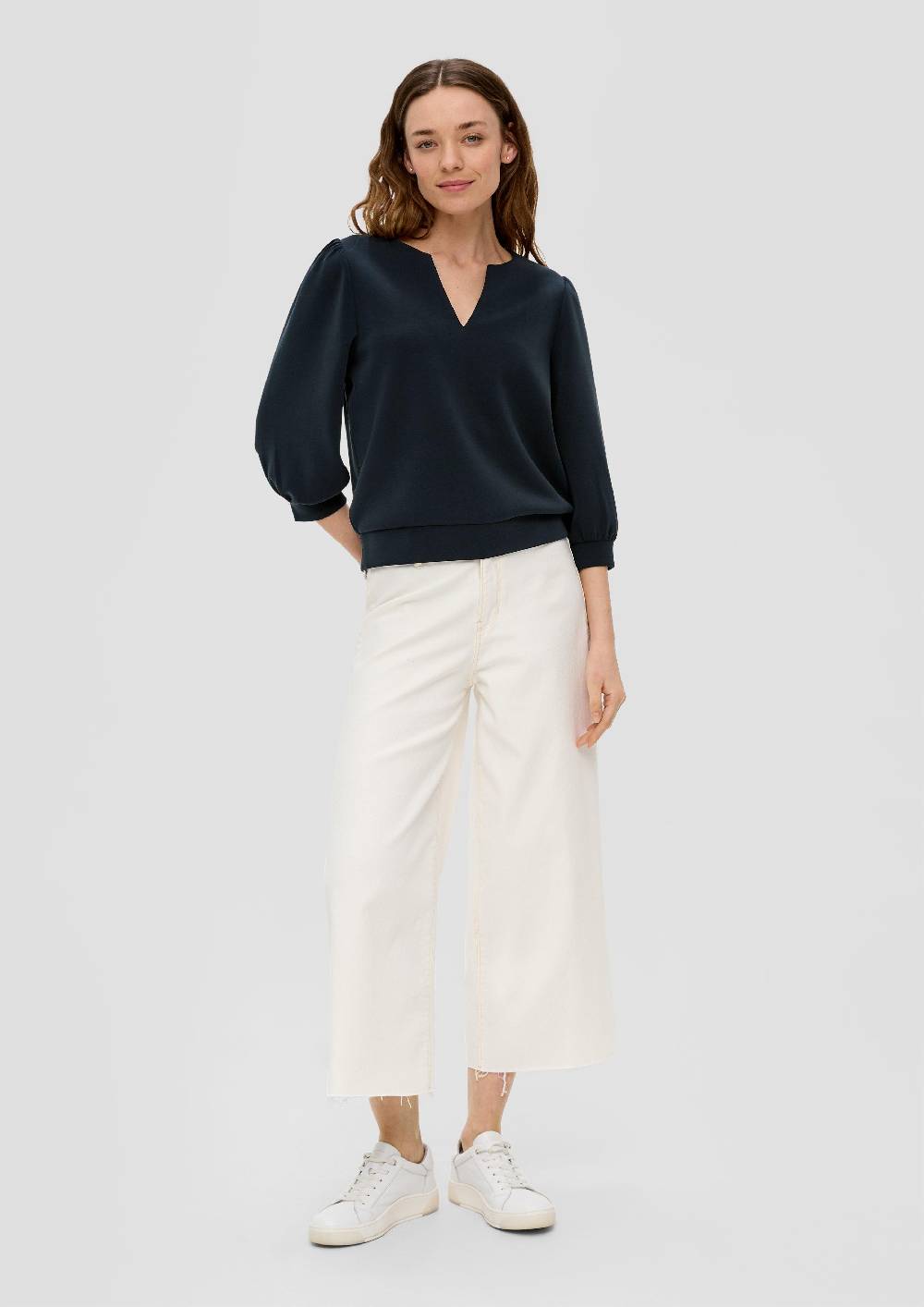 S.Oliver Langarmshirt Mit Tunika-Ausschnitt