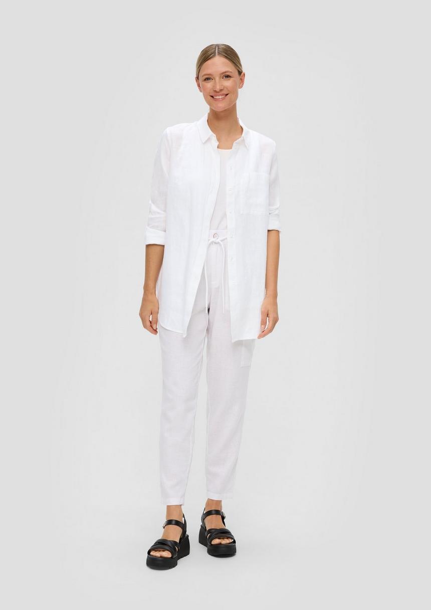 S.Oliver Lange Bluse Aus Leinen