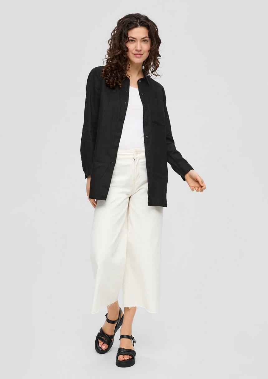 S.Oliver Lange Bluse Aus Leinen