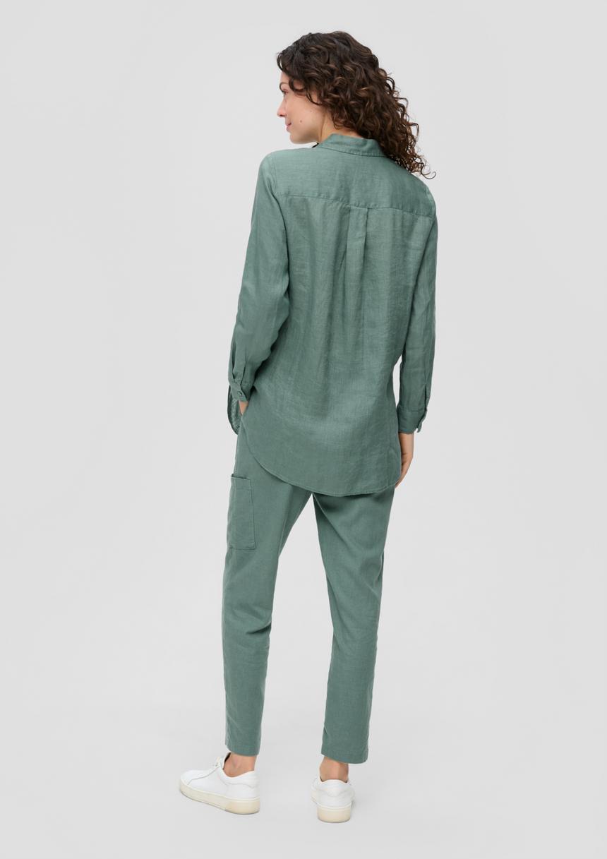 S.Oliver Lange Bluse Aus Leinen