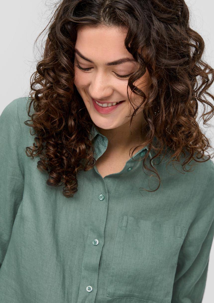 S.Oliver Lange Bluse Aus Leinen