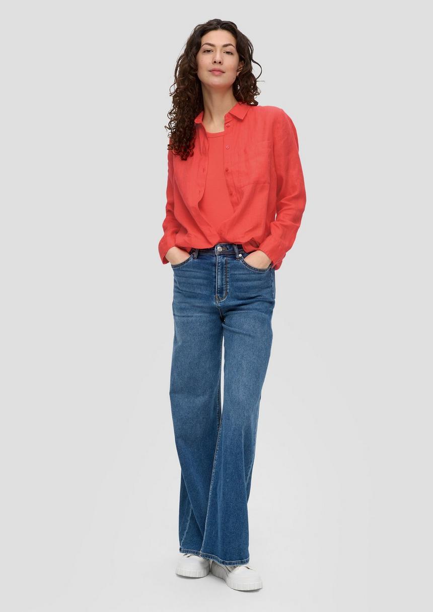 S.Oliver Lange Bluse Aus Leinen