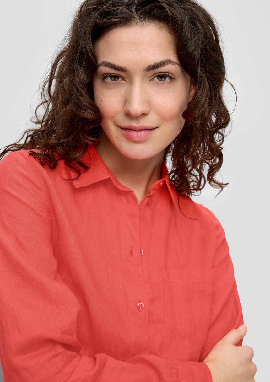 S.Oliver Lange Bluse Aus Leinen