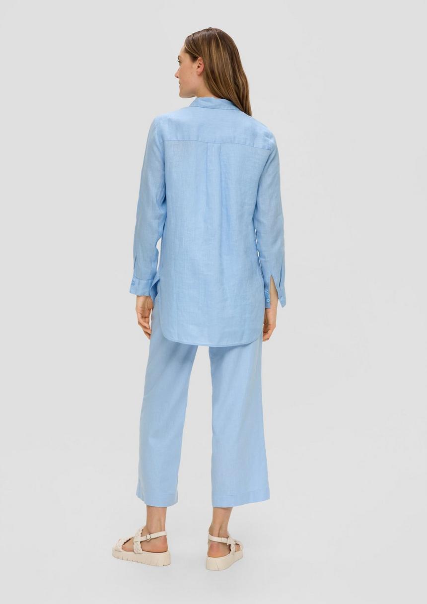 S.Oliver Lange Hemdbluse Aus Leinen