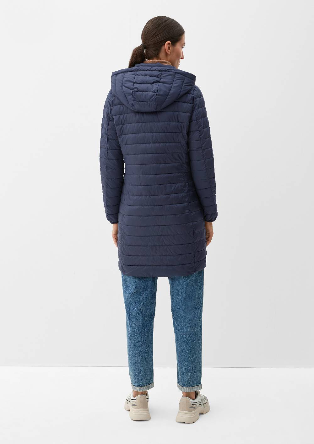 S.Oliver Lange Steppjacke Mit Abnehmbarer Kapuze