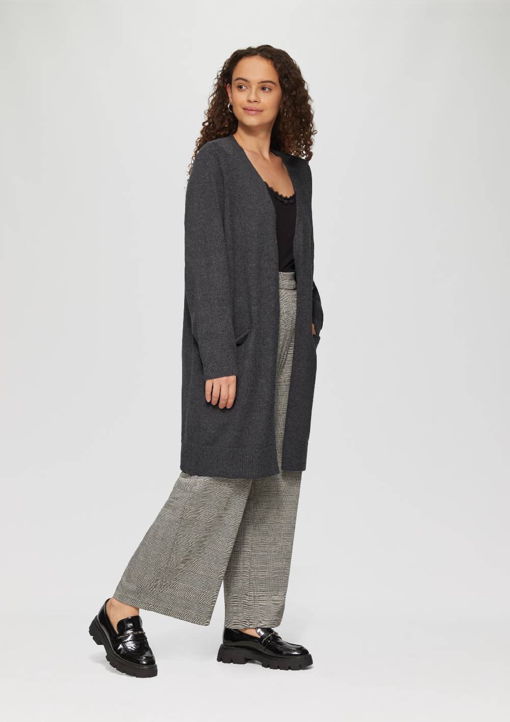 S.Oliver Lange Strickjacke Aus Viskosemix