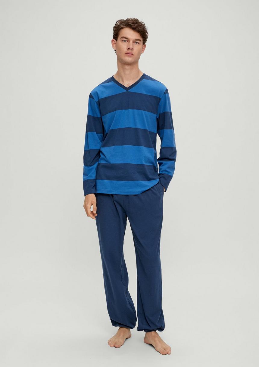 S.Oliver Langer Pyjama Aus Baumwolle