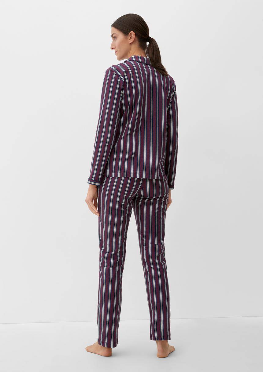 S.Oliver Langer Pyjama Mit Print