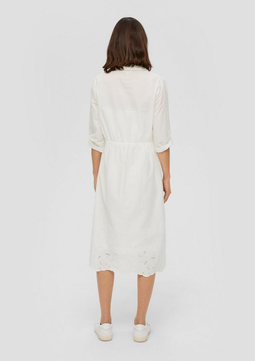 S.Oliver Langes Hemdkleid Mit Broderie Anglaise
