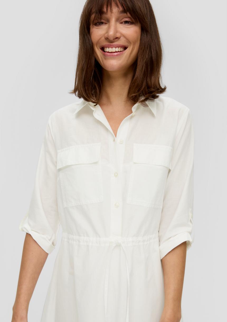 S.Oliver Langes Hemdkleid Mit Broderie Anglaise