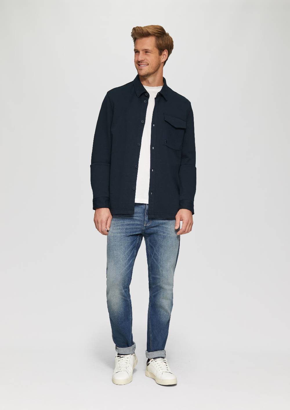 S.Oliver Lässiges Overshirt Aus Sweat